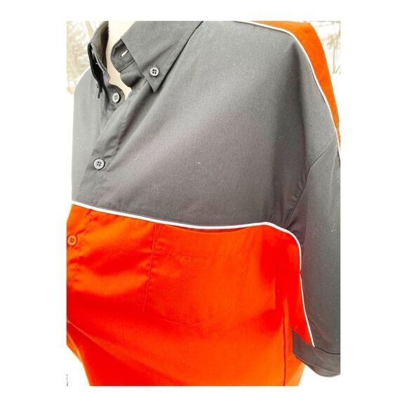 Ash City Mens Casual Button Down Shirt Rockabilly - Picture 13 of 14